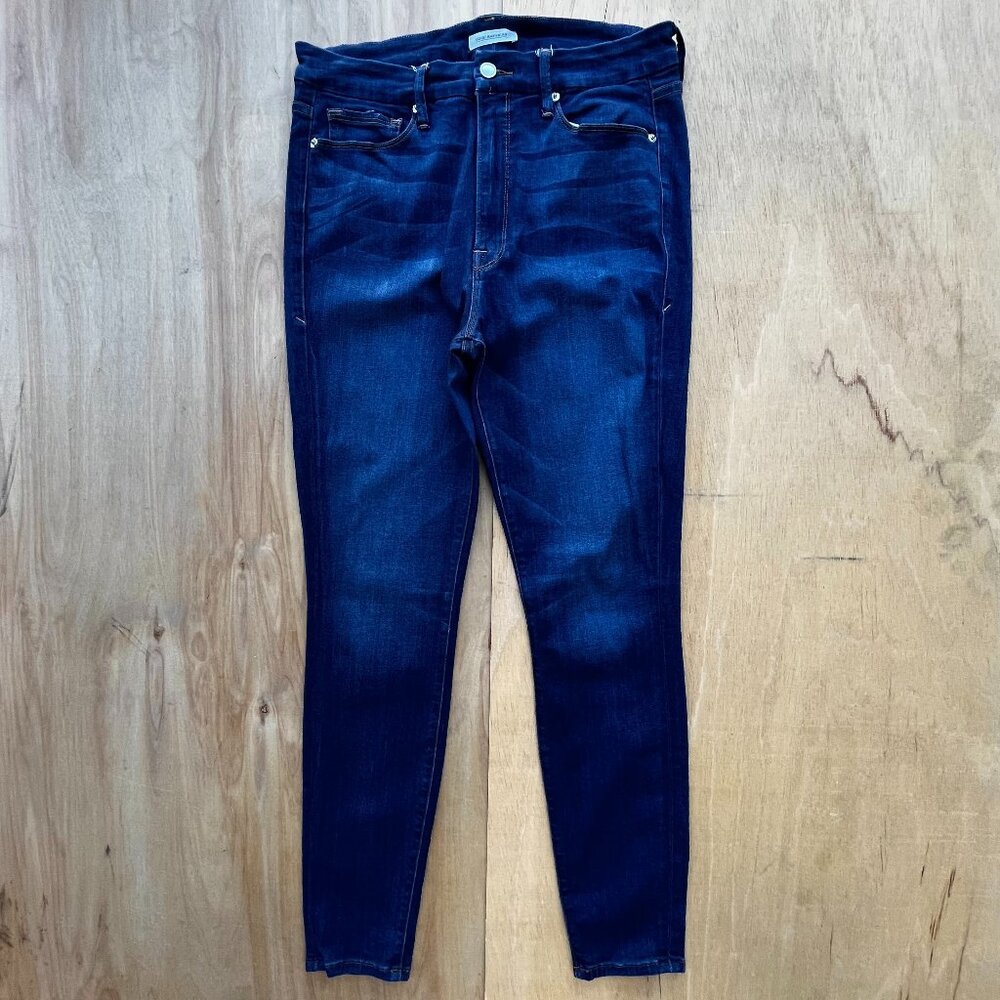 GOOD AMERICAN GOOD WAIST JEANS WOMEN’S sz 16 High Rise Dark Wash Stretch